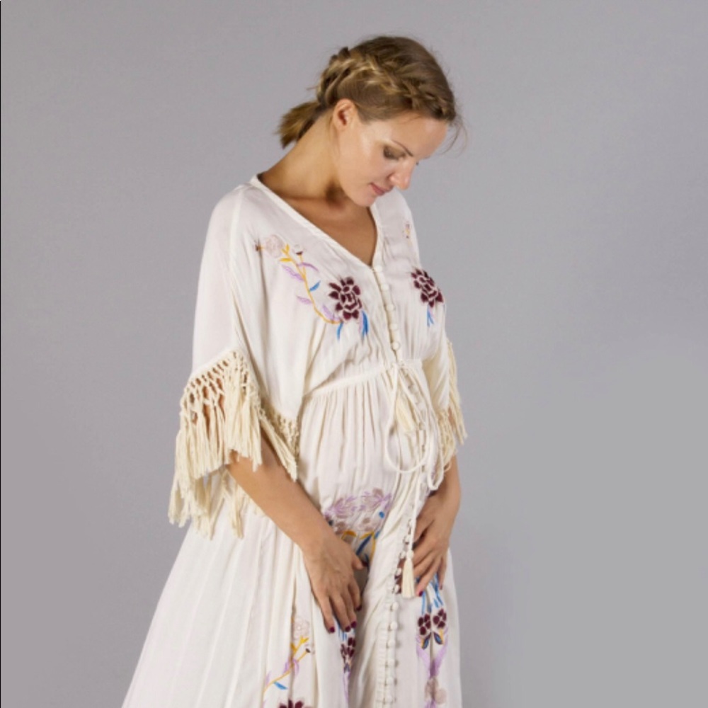 Bojangles Button-through maternity Maxi Kaftan